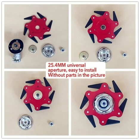 Cisea Tête De Coupe Extérieure Lame De Débroussailleuse Accessoires De Tête De Tondeuse à Gazon 6 Remplacement De La Tondeuse De Rasoir En Acier Avec Affûteuse De Lame (Kits D'adaptateur Non Inclus) 5 Cisea Tête De Coupe Extérieure Lame De Débroussailleuse Accessoires De Tête De Tondeuse à Gazon 6 Remplacement De La Tondeuse De Rasoir En Acier Avec Affûteuse De Lame (Kits D'adaptateur Non Inclus) – Image 3