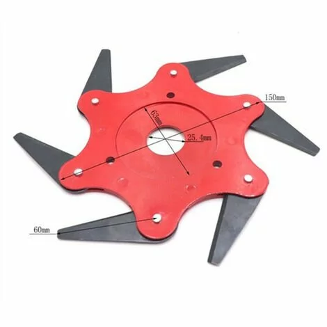 Cisea Tête De Coupe Extérieure Lame De Débroussailleuse Accessoires De Tête De Tondeuse à Gazon 6 Remplacement De La Tondeuse De Rasoir En Acier Avec Affûteuse De Lame (Kits D'adaptateur Non Inclus) 6 Cisea Tête De Coupe Extérieure Lame De Débroussailleuse Accessoires De Tête De Tondeuse à Gazon 6 Remplacement De La Tondeuse De Rasoir En Acier Avec Affûteuse De Lame (Kits D'adaptateur Non Inclus) – Image 4