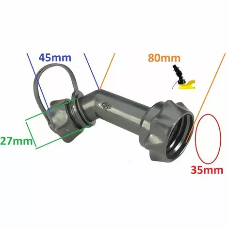 CYCLINGCOLORS Bec Verseur Coudé Avec Bouchon à Visser Universel Noir Plastique Haute Qualité Bidon Jerrican Essence Carburant Tondeuse Tracteur Capuchon 4 CYCLINGCOLORS Bec Verseur Coudé Avec Bouchon à Visser Universel Noir Plastique Haute Qualité Bidon Jerrican Essence Carburant Tondeuse Tracteur Capuchon – Image 2