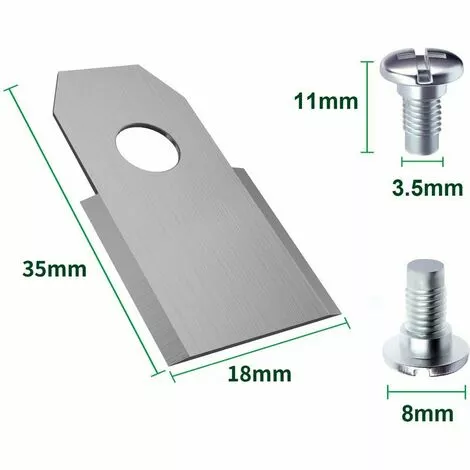 JOORRT 30x Lames De Rechange En Acier Inoxydable Compatible Avec Husqvarna Gardena McCulloch Rob Flymo Yardforce Matrix Grizzly Brast - Comprend Des Vis 4 JOORRT 30x Lames De Rechange En Acier Inoxydable Compatible Avec Husqvarna Gardena McCulloch Rob Flymo Yardforce Matrix Grizzly Brast - Comprend Des Vis – Image 2