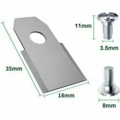 NAXUNNN 30x Lames De Rechange En Acier Inoxydable Compatible Avec Husqvarna Gardena McCulloch Rob Flymo Yardforce Matrix Grizzly Brast - Comprend Des Vis -Tondeuse Boutique 61254721 2