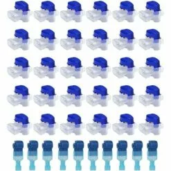 PESCE 30Pcs Connecteurs De Câble Jardin Robot Tondeuse Automower Original Remplis Résines 314 Résiste à L’eau Intempéries Connectors Kit Réparation Pour Câbles Avec 10 Bornes Dérivation