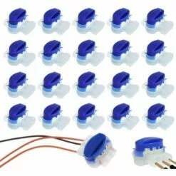 PESCE 20 Pièces Connecteur De Câble Remplis De Gel Résine, Connecteur Etanche, Colliers De Connexion Pour Jardin Extérieur La Tondeuse à Gazon Robotique