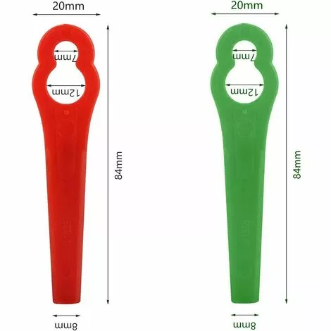 FVBJD 30 Pièces Lames En Plastique, Lames De Coupe En Plastique, Lidl Florabest Edge Cutter Blade Pour Pelouse Coupe Bordures(La Couleur Rouge) 4 FVBJD 30 Pièces Lames En Plastique, Lames De Coupe En Plastique, Lidl Florabest Edge Cutter Blade Pour Pelouse Coupe Bordures(La Couleur Rouge) – Image 2