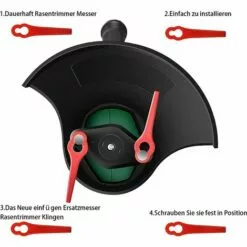 FVBJD 30 Pièces Lames En Plastique, Lames De Coupe En Plastique, Lidl Florabest Edge Cutter Blade Pour Pelouse Coupe Bordures(La Couleur Rouge) 10 FVBJD 30 Pièces Lames En Plastique, Lames De Coupe En Plastique, Lidl Florabest Edge Cutter Blade Pour Pelouse Coupe Bordures(La Couleur Rouge) -Tondeuse Boutique 61286942 4