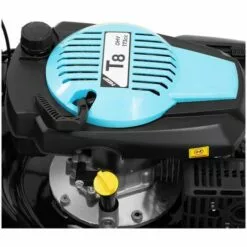 HILLVERT Tondeuse À Gazon Thermique Largeur / Hauteur Coupe 45,7 Cm / 25-75 Mm 3,3 KW - Noir, Rouge Vin -Tondeuse Boutique 61329702 2