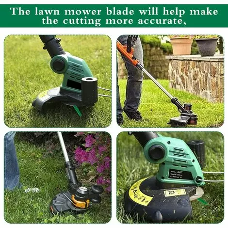 MINKUROW 100 Pièces Lames De Rechange BBC En Plastique, Lames De Coupe Pour Tondeuse à Gazon Et Jardin (vert) 7 MINKUROW 100 Pièces Lames De Rechange BBC En Plastique, Lames De Coupe Pour Tondeuse à Gazon Et Jardin (vert) – Image 5