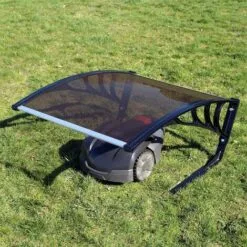 WILTEC Garage Pour Robot Tondeuse Marron Toit Carport Pour Tondeuses- Robot Tondeuse -Tondeuse Boutique 6163622 4