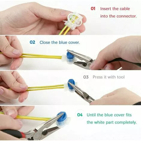 MINKUROW Connecteur De Câble,Connecteurs De Câble Remplis Des Résines Pour Robot Tondeuse Automower,20Pcs 6 MINKUROW Connecteur De Câble,Connecteurs De Câble Remplis Des Résines Pour Robot Tondeuse Automower,20Pcs – Image 4