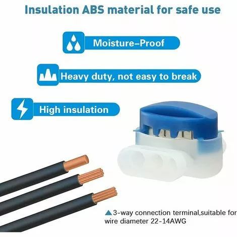MINKUROW Connecteur De Câble,Connecteurs De Câble Remplis Des Résines Pour Robot Tondeuse Automower,20Pcs 7 MINKUROW Connecteur De Câble,Connecteurs De Câble Remplis Des Résines Pour Robot Tondeuse Automower,20Pcs – Image 5