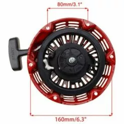 FLYME Démarreur à Tirette à Recul Remplacement Pour GX160 Gx120 Gx200 5.5HP 6.5HP Moteur Tondeuse à Gazon -Tondeuse Boutique 63701884 2