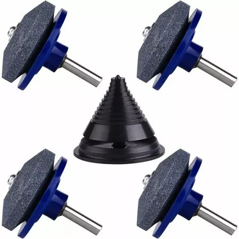 SINCèREETALI Lot De 4 Affûteurs De Lame De Tondeuse à Gazon, Accessoires De Tondeuse à Gazon Avec 1 Kit D'équilibrage De Lame, Outils D'affûtage De Lame De Tondeuse à Gazon 3 SINCèREETALI Lot De 4 Affûteurs De Lame De Tondeuse à Gazon, Accessoires De Tondeuse à Gazon Avec 1 Kit D'équilibrage De Lame, Outils D'affûtage De Lame De Tondeuse à Gazon
