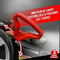 ELEM GARDEN TECHNIC Tondeuse Thermique Tractée 173cc - 51cm - Mulching -Tondeuse Boutique 6396364 3