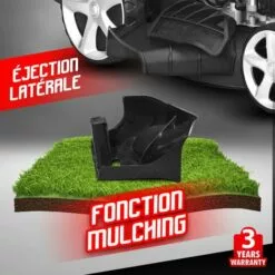 ELEM GARDEN TECHNIC Tondeuse Thermique Tractée 173cc - 51cm - Mulching -Tondeuse Boutique 6396364 4