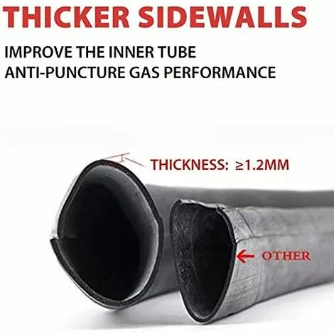 HEGUYEY Lot De 2 Chambres à Air De 4.10/3.50-4" Pour Chariot à Main, Chariot De Transport, Chariot De Jardin, Tondeuse à Gazon - Rechange Pour 4,10-4 4 HEGUYEY Lot De 2 Chambres à Air De 4.10/3.50-4" Pour Chariot à Main, Chariot De Transport, Chariot De Jardin, Tondeuse à Gazon - Rechange Pour 4,10-4 – Image 2