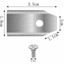 DONTODENT 45 Lames De Couteau En Titane Pour Toutes Les Tondeuses Robotiques Husqvarn/Automower/Yardforce/Gardena (3 G-0,75 Mm) Avec 45 Vis, Remplacement 8 DONTODENT 45 Lames De Couteau En Titane Pour Toutes Les Tondeuses Robotiques Husqvarn/Automower/Yardforce/Gardena (3 G-0,75 Mm) Avec 45 Vis, Remplacement -Tondeuse Boutique 64404178 2