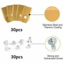 MONLY Lames En Acier Inoxydable De Tondeuse Robotique De Remplacement Pour Toutes Les Tondeuses Ă Gazon Robotis 30 Pices 8 MONLY Lames En Acier Inoxydable De Tondeuse Robotique De Remplacement Pour Toutes Les Tondeuses Ă Gazon Robotis 30 Pices -Tondeuse Boutique 64453471 2