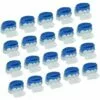 HABIENTôT 20 Pièces Connecteurs De Câble Remplis Des Résines, Connecteurs Pour Câble Périphérique, 314 Connecteurs De Câble Étanche 3 Trous, Parfait Pour Jardin & Extérieur Et Tondeuse Robot Bleu + Blanc，Oi-FRIS -Tondeuse Boutique 64497049 1