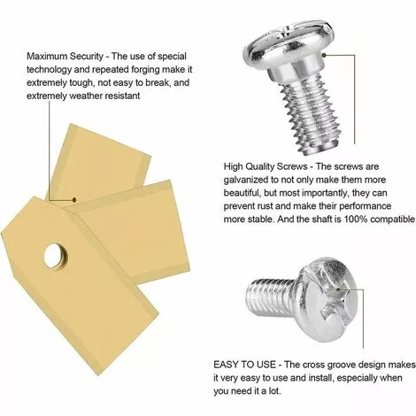 NAXUNNN Couteau Lame Titane 30pièces, Lame Robot Tondeuse à Gazon Avec Vis, Convient Aux Lames Tondeuse Robot De Différentes Marques Et Modèles, Pièces Et Accessoires Tondeuses à Gazon. 5 NAXUNNN Couteau Lame Titane 30pièces, Lame Robot Tondeuse à Gazon Avec Vis, Convient Aux Lames Tondeuse Robot De Différentes Marques Et Modèles, Pièces Et Accessoires Tondeuses à Gazon. – Image 3