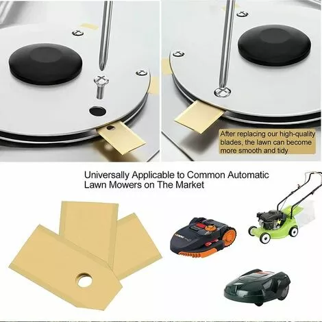NAXUNNN Couteau Lame Titane 30pièces, Lame Robot Tondeuse à Gazon Avec Vis, Convient Aux Lames Tondeuse Robot De Différentes Marques Et Modèles, Pièces Et Accessoires Tondeuses à Gazon. 7 NAXUNNN Couteau Lame Titane 30pièces, Lame Robot Tondeuse à Gazon Avec Vis, Convient Aux Lames Tondeuse Robot De Différentes Marques Et Modèles, Pièces Et Accessoires Tondeuses à Gazon. – Image 5