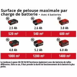 Einhell Tondeuse à Gazon Sans Fil GE-CM 36/48 Li M-Solo Power X-Change (36 V, 48 Cm Largeur De Coupe, Jusqu'à 1000 M², Fonction Mulching) Livré Sans Batterie Ni Chargeur 8 Einhell Tondeuse à Gazon Sans Fil GE-CM 36/48 Li M-Solo Power X-Change (36 V, 48 Cm Largeur De Coupe, Jusqu'à 1000 M², Fonction Mulching) Livré Sans Batterie Ni Chargeur -Tondeuse Boutique 64757710 3