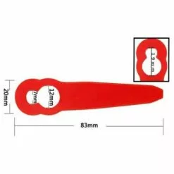 RHAFAYRE Jeu De Lames De Rechange, Lames De Rechange En Plastique Pour Couteau De Tondeuse à Gazon, Accessoires Pour Tondeuse à Gazon -Tondeuse Boutique 64933369 3