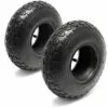 WILTEC Lot 2x Pneus 2x Chambres Air Tondeuse Autoportée 11x4.00-4 4PR Valve Coudée Chariot Diable Jardin -Tondeuse Boutique 6511855 1