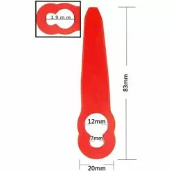 L'FLANEUR 100 Pièces Accessoires De Lames En Plastique De Remplacement Pour STIHL Polycut 2-2 FSA 45 Tondeuse à Gazon Coupe-herbe ANEUR -Tondeuse Boutique 65362322 4