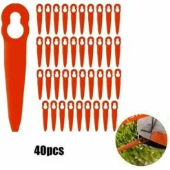 L'FLANEUR 40 Pièces Accessoires De Lames En Plastique De Remplacement Pour STIHL Polycut 2-2 FSA 45 Tondeuse à Gazon Coupe-herbe ANEUR -Tondeuse Boutique 65362384 4