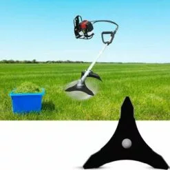 BDD Accessoires De Jardin Lame De Tondeuse à Gazon Lame De Scie Triangulaire (Noir) -Tondeuse Boutique 65374154 3