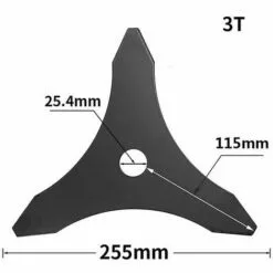 BDD Accessoires De Jardin Lame De Tondeuse à Gazon Lame De Scie Triangulaire (Noir) -Tondeuse Boutique 65374154 4