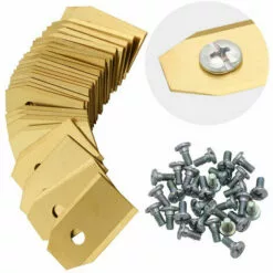 ZHUOXUAN 30 Lames De Rechange TITAN 0,75mm Pour Tondeuses-robots Husqvarna Automower Gardena - Jaune