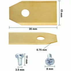ZHUOXUAN 30 Lames De Rechange TITAN 0,75mm Pour Tondeuses-robots Husqvarna Automower Gardena - Jaune -Tondeuse Boutique 65490563 3