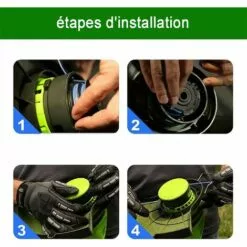 OSQI Lot De 6 Bobines De Rechange Pour Débroussailleuse Sans Fil Parkside PRTA 20-Li C3 IAN351753 -Tondeuse Boutique 65500861 3