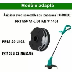 OSQI Lot De 6 Bobines De Rechange Pour Débroussailleuse Sans Fil Parkside PRTA 20-Li C3 IAN351753 -Tondeuse Boutique 65500861 4