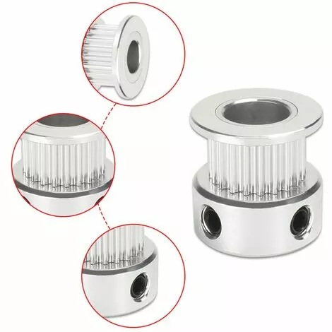 OSQI Lot De 10 Poulies Synchrones GT2 Avec 20 Dents D'imprimante 3D, Alésage 5 Mm, Largeur 6 Mm 6 OSQI Lot De 10 Poulies Synchrones GT2 Avec 20 Dents D'imprimante 3D, Alésage 5 Mm, Largeur 6 Mm – Image 4
