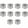 OSQI 10 Pcs Prime GT2 Poulie Idler 20 Dents 5mm Alésage, Alliage D'Aluminium GT2 Idler Avec Double Roulement à Billes, Pour Imprimante 3D 6mm Largeur Courroie De Distribution