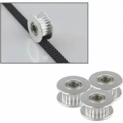 OSQI 10 Pcs Prime GT2 Poulie Idler 20 Dents 5mm Alésage, Alliage D'Aluminium GT2 Idler Avec Double Roulement à Billes, Pour Imprimante 3D 6mm Largeur Courroie De Distribution -Tondeuse Boutique 65502205 3