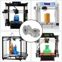 OSQI 10 Pcs Prime GT2 Poulie Idler 20 Dents 5mm Alésage, Alliage D'Aluminium GT2 Idler Avec Double Roulement à Billes, Pour Imprimante 3D 6mm Largeur Courroie De Distribution -Tondeuse Boutique 65502205 4