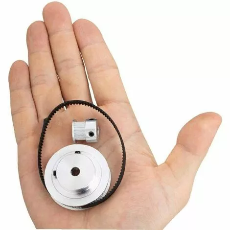 OSQI 2gt Roue Synchrone 20 60 Dents Alésage Poulie Synchrone En Aluminium GT2 Système De Poulie De Courroie De Distribution 6 OSQI 2gt Roue Synchrone 20 60 Dents Alésage Poulie Synchrone En Aluminium GT2 Système De Poulie De Courroie De Distribution – Image 4