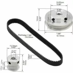 OSQI 2gt Roue Synchrone 20 60 Dents Alésage Poulie Synchrone En Aluminium GT2 Système De Poulie De Courroie De Distribution 11 OSQI 2gt Roue Synchrone 20 60 Dents Alésage Poulie Synchrone En Aluminium GT2 Système De Poulie De Courroie De Distribution -Tondeuse Boutique 65502216 5