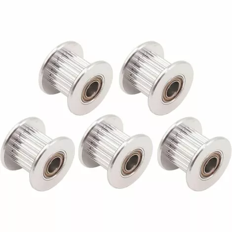 OSQI 2 GT GT2 Courroie Poulie De Renvoi En Aluminium 20 Dents Dent 3 Mm Alésage 5 Mm Pour Imprimante 3d Courroie De Distribution 6 Mm 10 Mm De Largeur (lot De 5 Pièces) (10 Mm - 20T - Alésage 5 Mm, Avec Dent 3 OSQI 2 GT GT2 Courroie Poulie De Renvoi En Aluminium 20 Dents Dent 3 Mm Alésage 5 Mm Pour Imprimante 3d Courroie De Distribution 6 Mm 10 Mm De Largeur (lot De 5 Pièces) (10 Mm - 20T - Alésage 5 Mm, Avec Dent