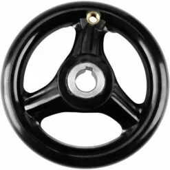 OSQI Volant à Main - Volant à Main Rond Noir à 3 Rayons En Plastique Avec Poignée Rotative Pour Fraiseuse De Tour 12 * 100 Mm -Tondeuse Boutique 65504897 5
