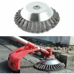 DONTODENT Roue En Fil D'acier Tondeuse à Gazon Tête De Coupe-herbe Brosse à Mauvaises Herbes Outil De Jardin Coupe-herbe Brosse Fil D'acier 8 Pouces -Tondeuse Boutique 65607554 3