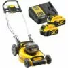 DeWALT DCMW564P2 Tondeuse à Gazon Sans Fil Brushless 18V - 2 X 5Ah Li-ion - 48cm 55L