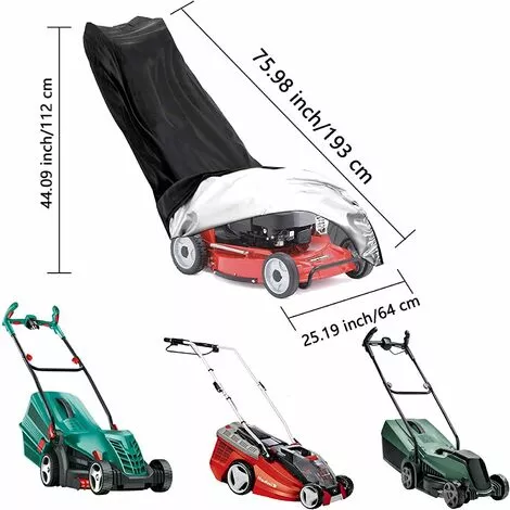 FUHUIDATRADING Housse De Protection Pour Tondeuse à Gazon Housse De Protection Pour Tracteur De Pelouse Tissu Oxford 210D Imperméable Anti-UV, Résistant Aux Intempéries, Avec Cordon De Serrage Et Sac De 5 FUHUIDATRADING Housse De Protection Pour Tondeuse à Gazon Housse De Protection Pour Tracteur De Pelouse Tissu Oxford 210D Imperméable Anti-UV, Résistant Aux Intempéries, Avec Cordon De Serrage Et Sac De – Image 3