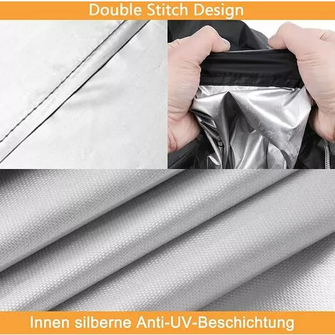 FUHUIDATRADING Housse De Protection Pour Tondeuse à Gazon Housse De Protection Pour Tracteur De Pelouse Tissu Oxford 210D Imperméable Anti-UV, Résistant Aux Intempéries, Avec Cordon De Serrage Et Sac De 7 FUHUIDATRADING Housse De Protection Pour Tondeuse à Gazon Housse De Protection Pour Tracteur De Pelouse Tissu Oxford 210D Imperméable Anti-UV, Résistant Aux Intempéries, Avec Cordon De Serrage Et Sac De – Image 5