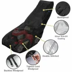 FUHUIDATRADING Housse Pour Tondeuse à Gazon, 193 X 64 X 112 Cm, Oxford 210D, Imperméable, Anti-UV, Anti-poussière, Résistant Aux Intempéries Pour Tracteur-tondeuse Avec Cordon De Serrage Et Sac De Transport -Tondeuse Boutique 65634274 4