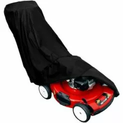 FUHUIDATRADING Housse De Tondeuse À Gazon Étanche 210D Enduit De Polyester Anti-poussière Tous Temps Anti-UV Housse De Protection Pour Tondeuse À Gazon Avec Sac De Rangement