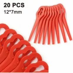 FVBJD Tondeuse à Gazon En Plastique De Couleur Tondeuse à Gazon De Jardin Coupe-herbe Lame De Coupe En Plastique Clé En Forme De Gourde Couteau De Tondeuse à Gazon（Rouge/20pcs）